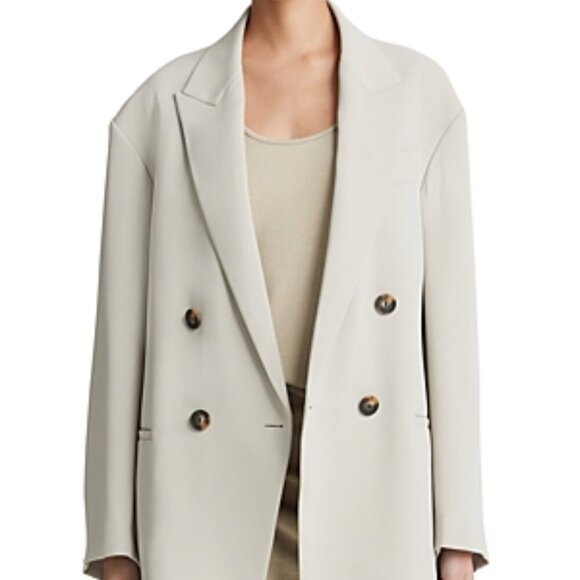 Vince Women’s Crepe Double-Breasted Blazer – Sepia – Size 4 – NWT - Picture 1 of 3